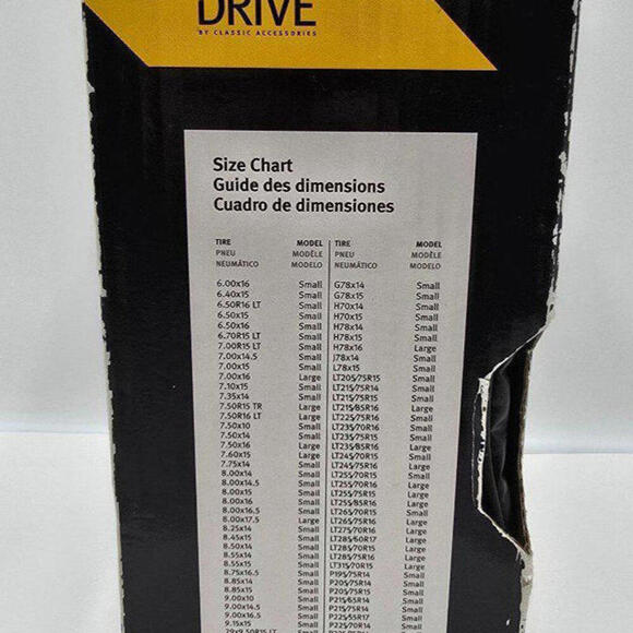 Universal Tire Cover Over Drive 75347 Spare‎ Tire Small Black - Picture 3 of 6